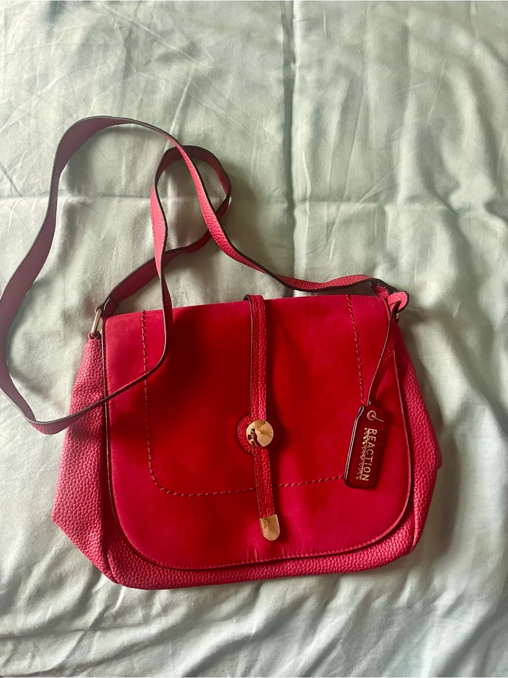 Reaction Kenneth Cole Hot Pink Crossbody Shoulder Bag
